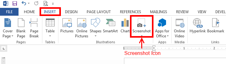 TAKE A SCREENSHOT IN MS WORD 2013 | Software Ask