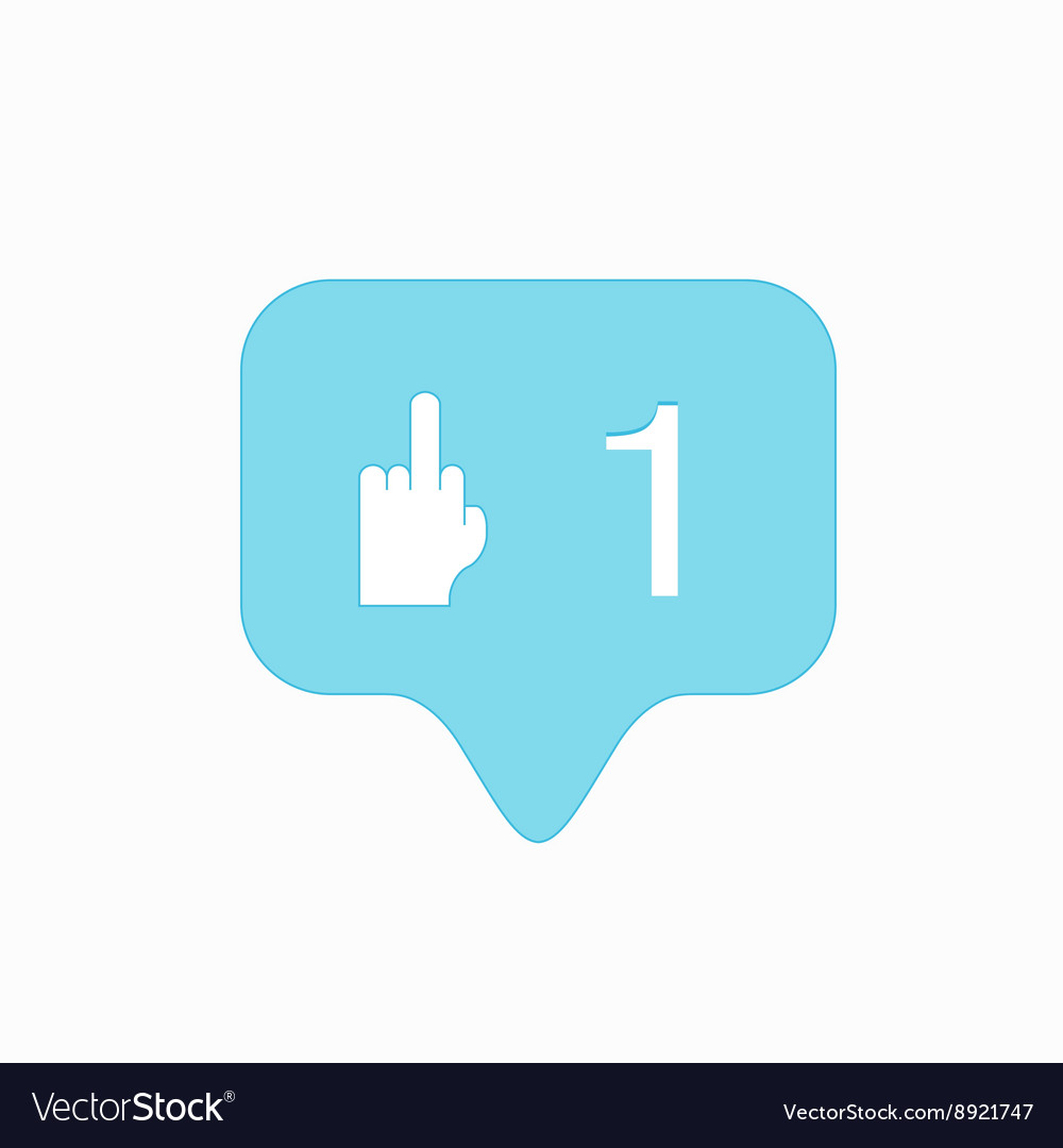 Middle finger up icon  Stock Vector  bsd #148477351