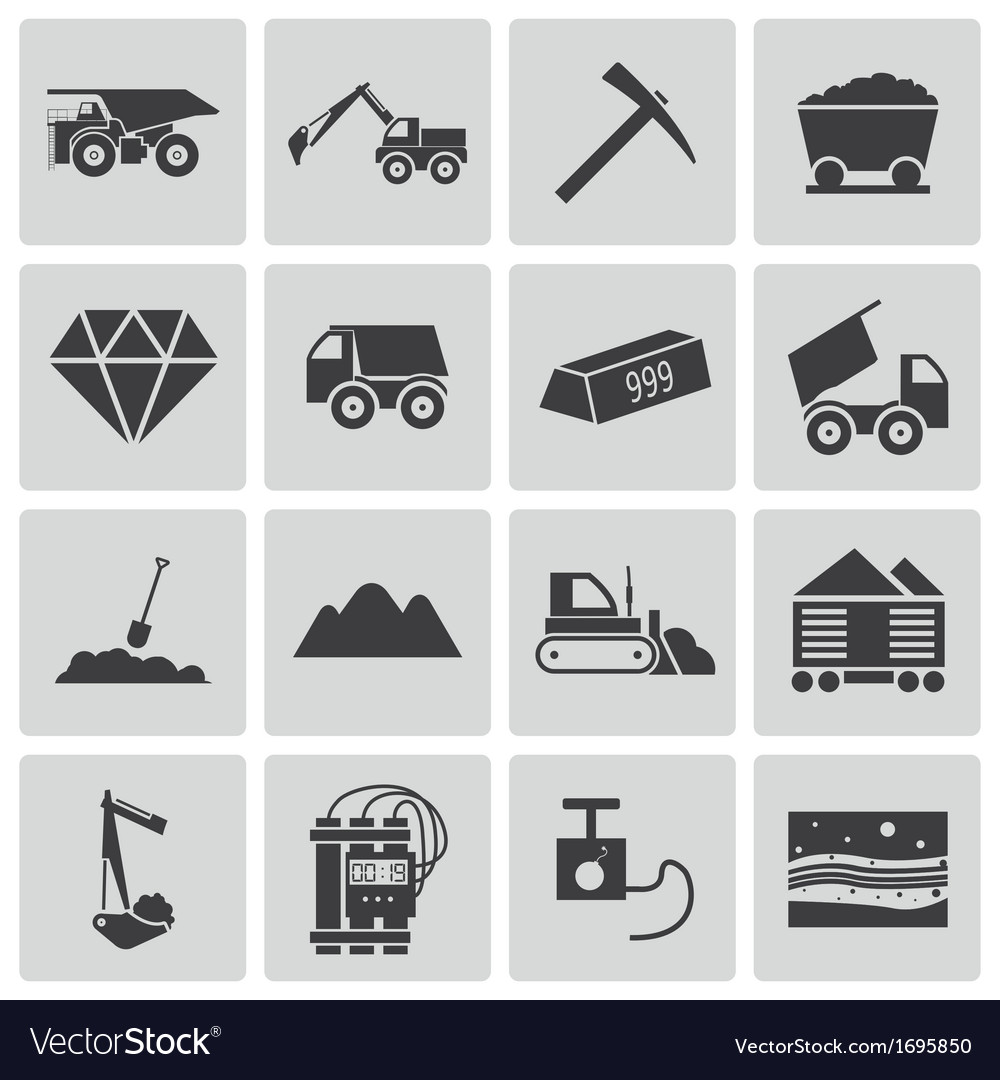 Mining Icons - Download Free Vector Art, Stock Graphics  Images