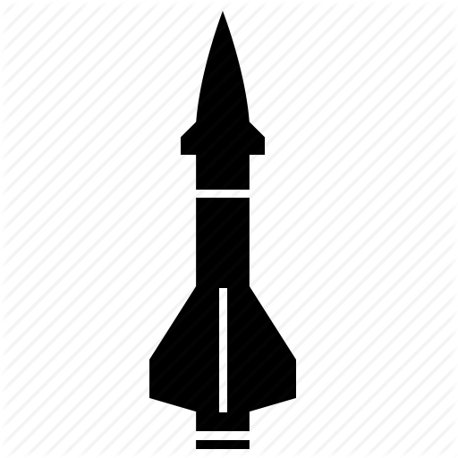 Black missile icon - Free black missile icons