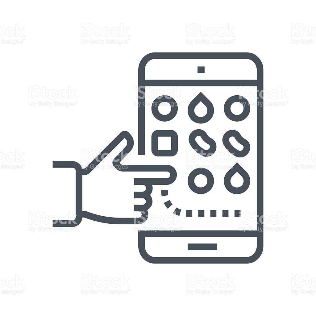 Smartphone applications icon symbols | Stock Photo | Colourbox
