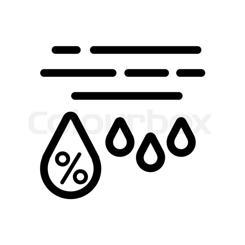 Moisture icons set simple style Royalty Free Vector Image