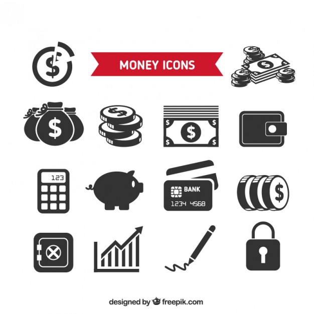Money Icons Free vector in Adobe Illustrator ai ( .AI 