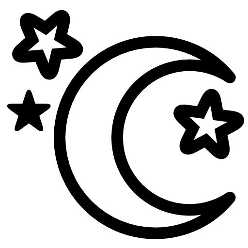 Moon icon flat ~ Icons ~ Creative Market