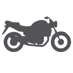 Motorcycle of big size black silhouette Icons | Free Download