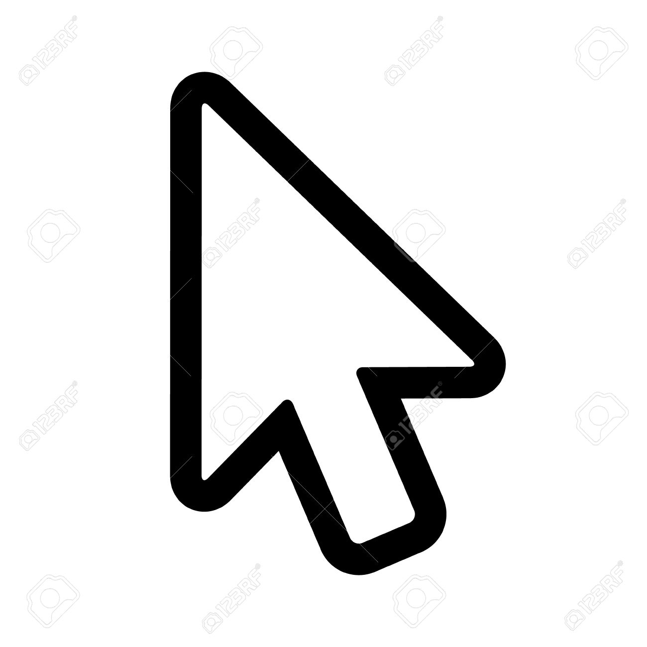 Mouse Cursor Icon Vector Illustration Style Stock Vector 578665309 