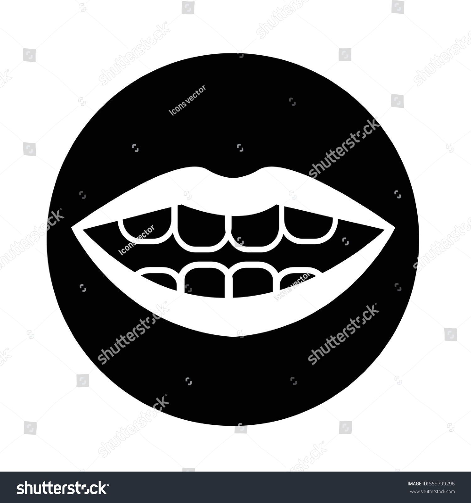 Female mouth icon Pop art design graphic Vector Image