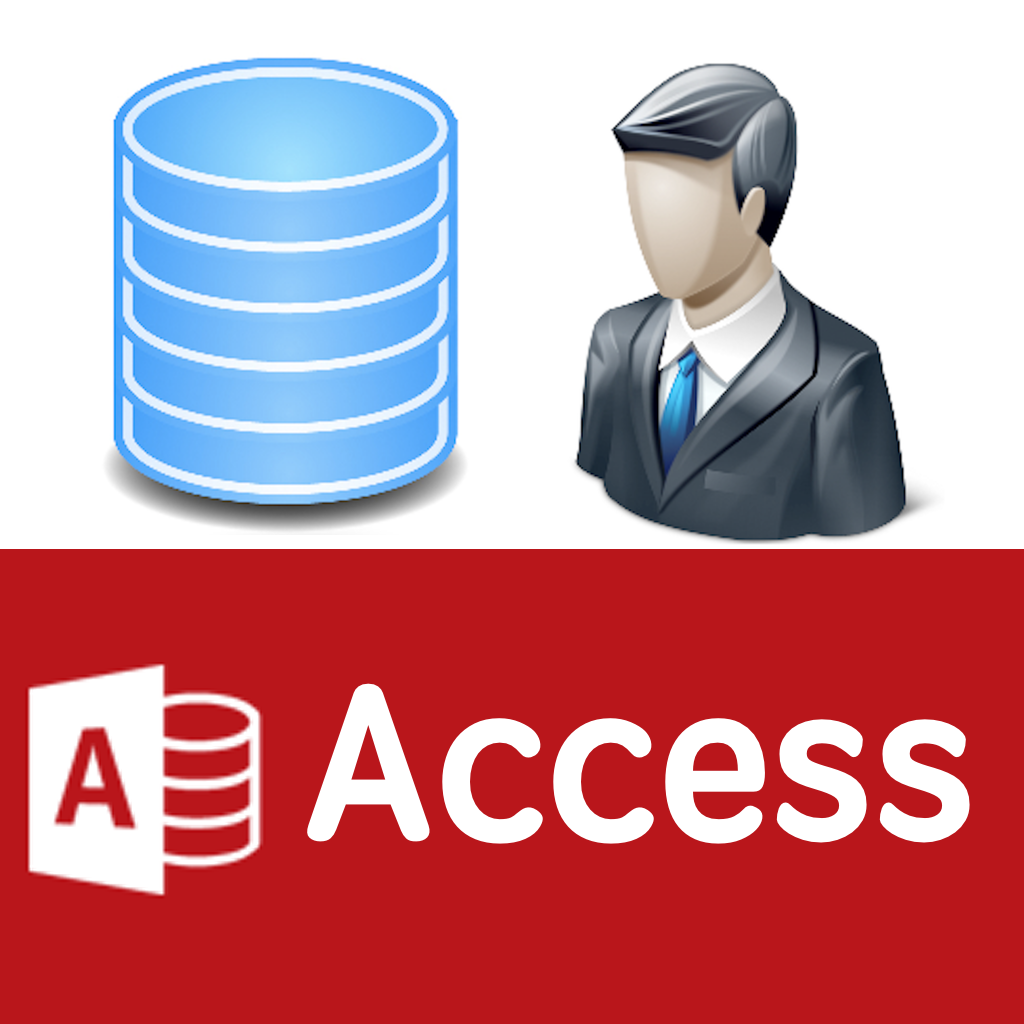Access 2 Icon | Button UI MS Office 2016 Iconset | BlackVariant