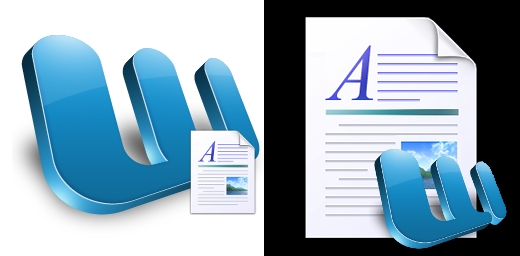 MS Word Document dock icons by LamboMan7 
