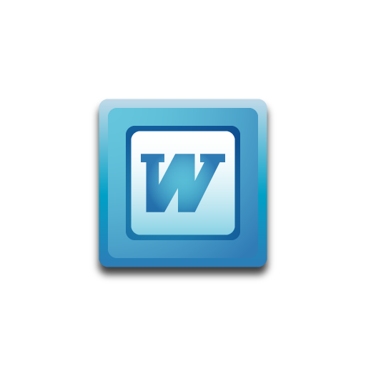 Word Icon | Button UI MS Office 2016 Iconset | BlackVariant