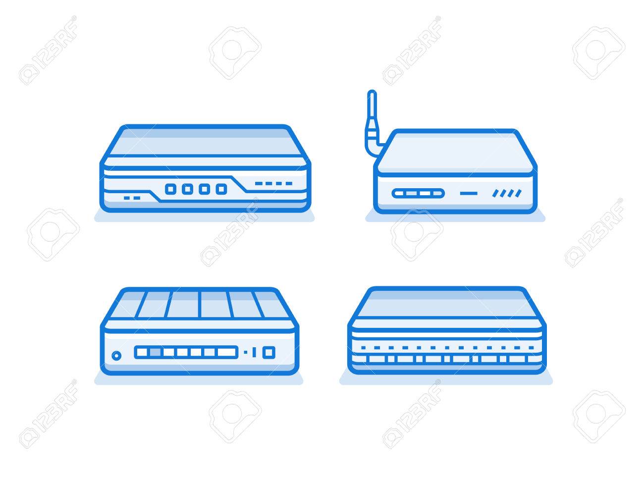 Clipart of icon, server, network machine, network equipment 