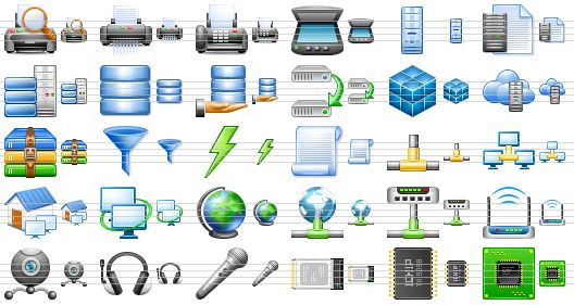 Computers network interface symbol Icons | Free Download