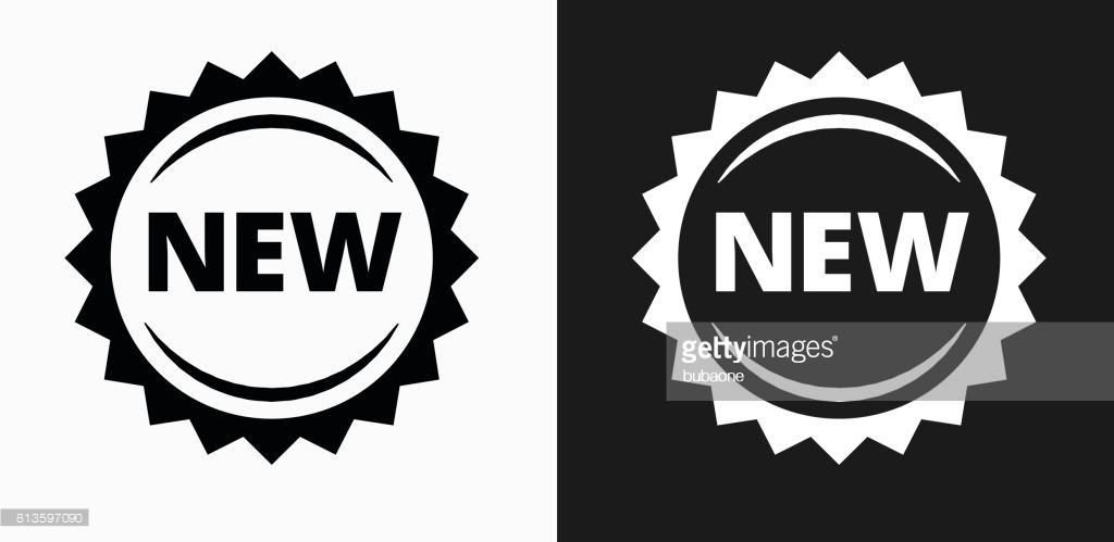 New Icon On Black And White Vector Backgrounds Vector Art | Getty 