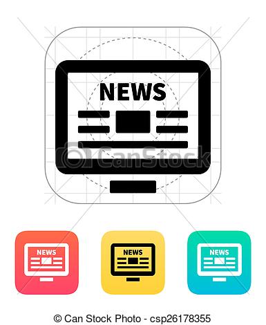 Newspaper square rounded interface symbol Icons | Free Download
