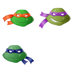 Teenage Mutant Ninja Turtles - Free shapes icons