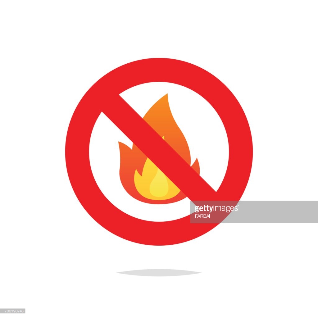No Fire Icon stock vector art 910283588 | iStock