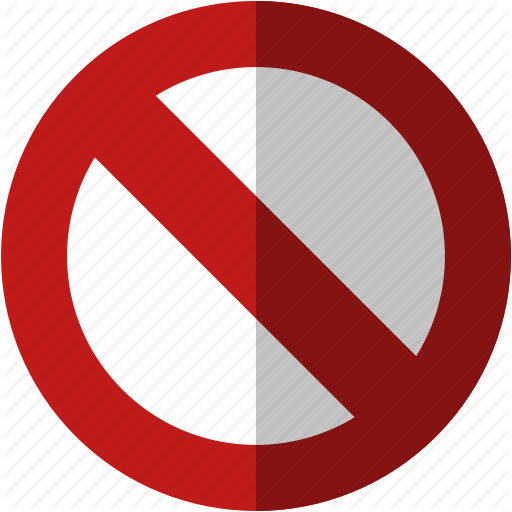 Do Not Sign Icon - Free Icons and PNG Backgrounds