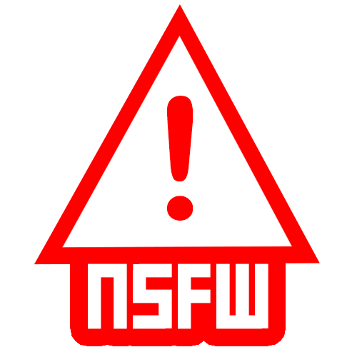 Nsfw icon with graphic. Nsfw icon -- not safe for work vector 