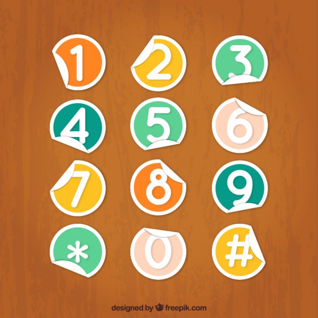 Colored Dots Numbers Currency Icons Vector Art | Thinkstock