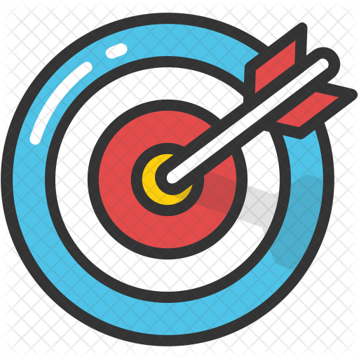 Bullseye, business, dart, management, objective, target icon 