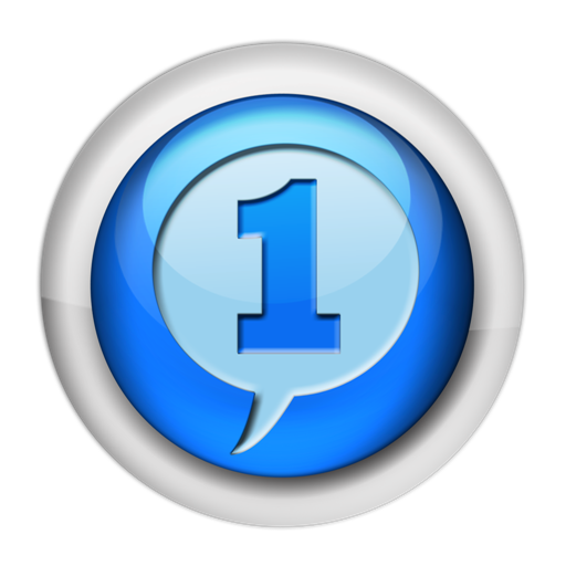 Number one inside a circle - Free other icons