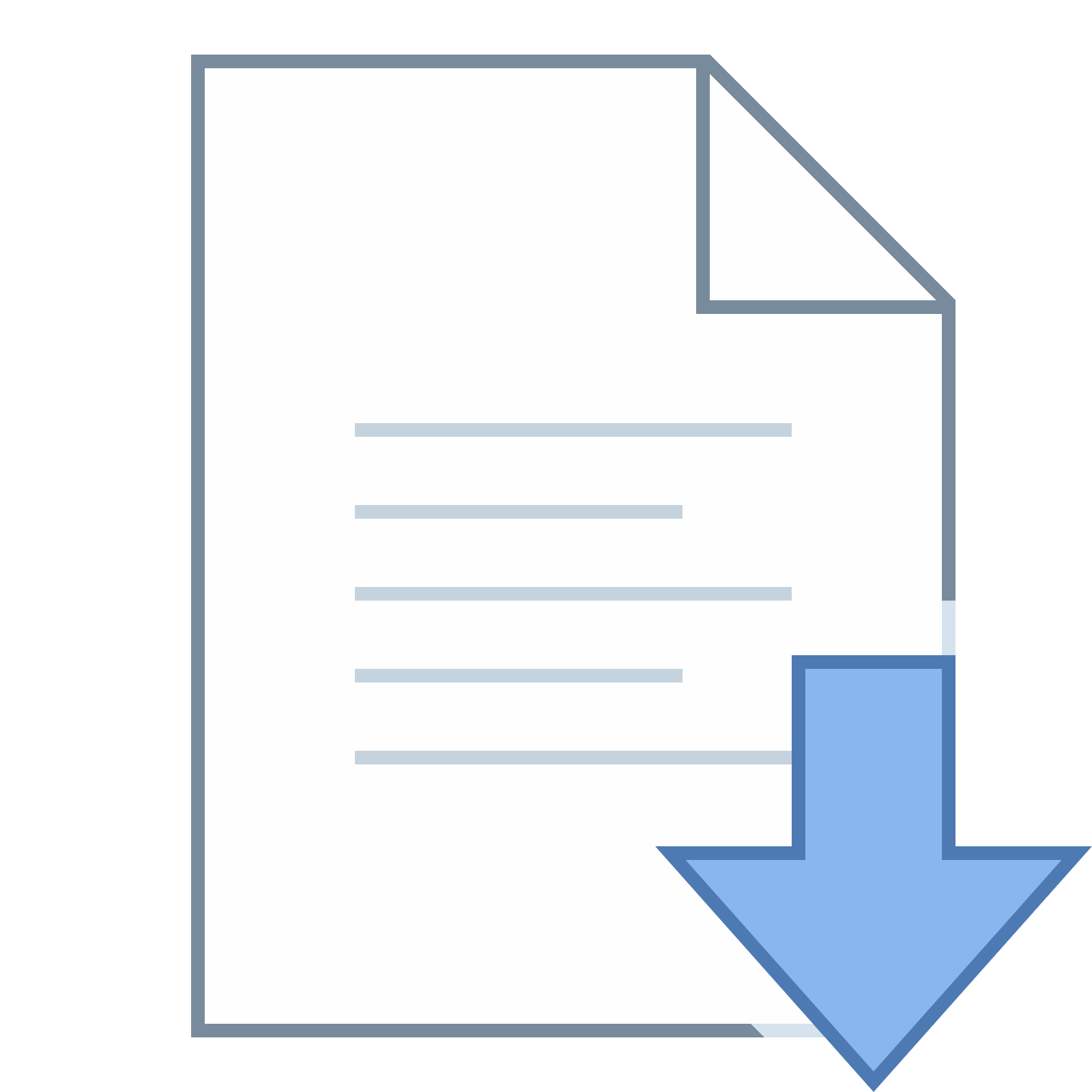 Open Document Icon - free download, PNG and vector