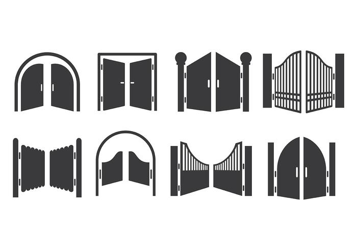Front Gate Open Icon - free download, PNG and vector