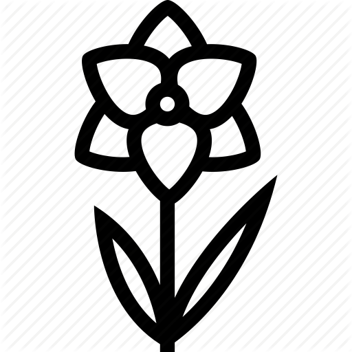 Black orchid silhouette Vector | Free Download