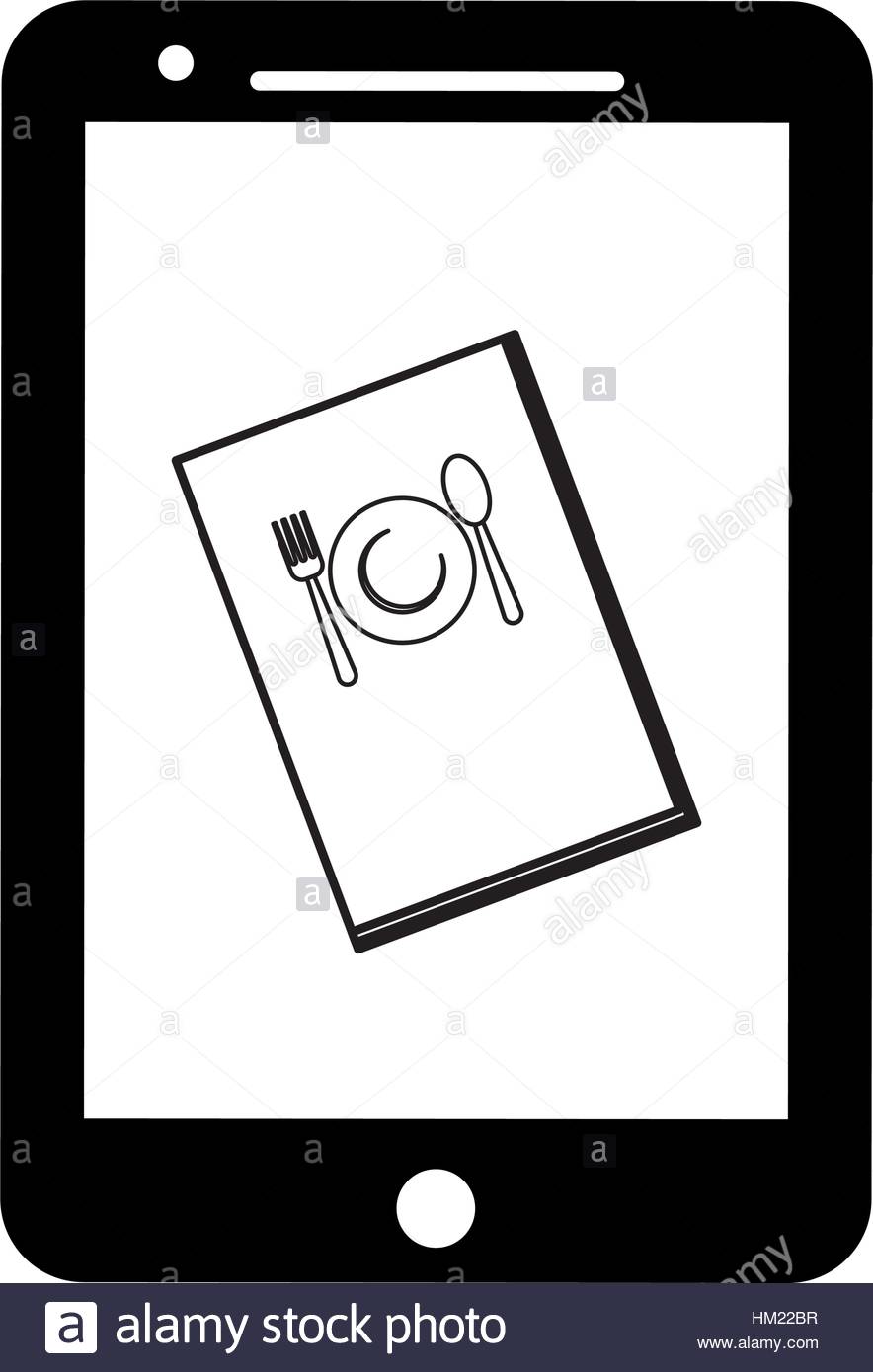 Order Food Online Icon On Flat Color Circle Buttons Vector Art 