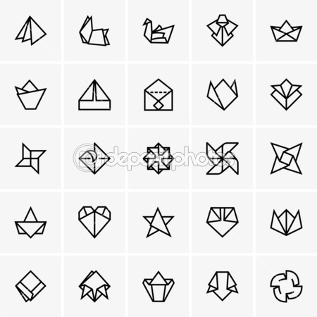 origami icon blue  Free Icons Download