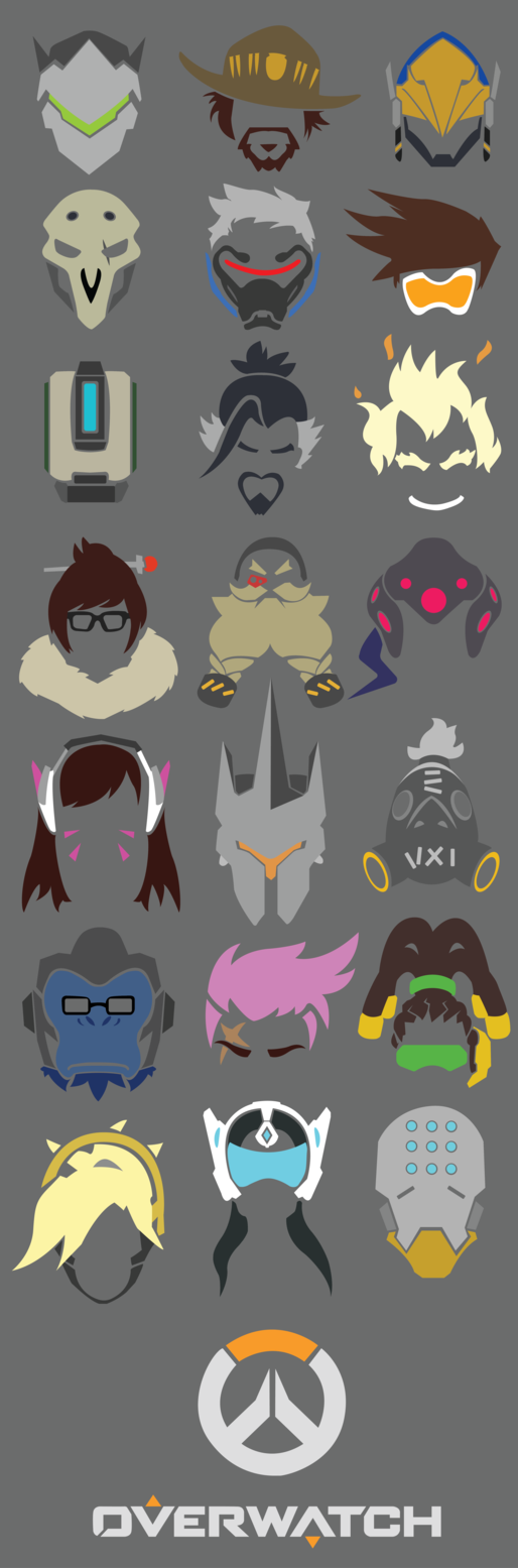 Overwatch Hero Icons for Rainmeter v.01 by Fasds1 