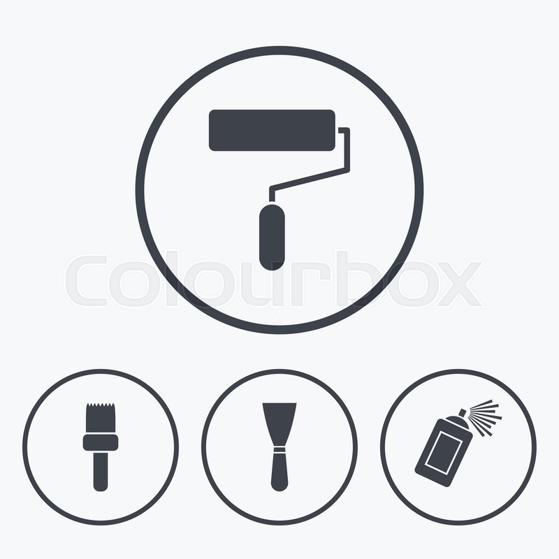 Paint, Roller, Painting Icon Vector Image. Can Also Be Used For 