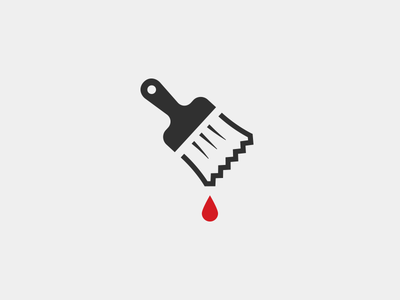 Paintbrush design tool interface symbol - Free art icons