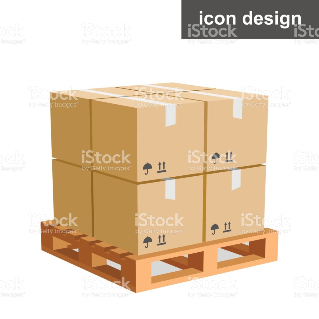 Cargo boxes pallet icon  Stock Vector  Yauhen44 #111867856