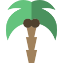 Classica Palm Tree Icon  Style: Simple Black