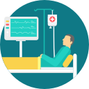 Hospital bed, medical treatment, patient icon | Icon search engine