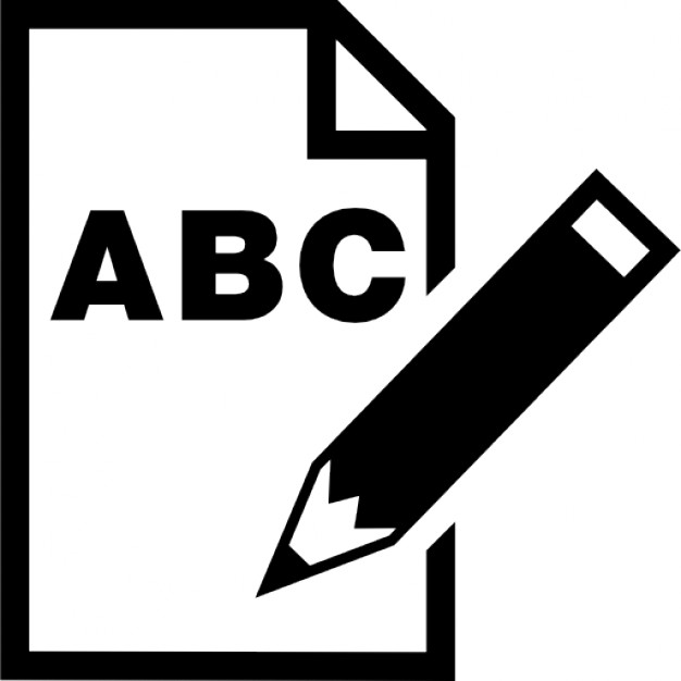 Edit interface symbol of square paper with a pencil - Free 