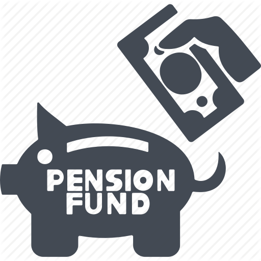 Pension Fund Growth Icon. Retirement Plan. Finance Investment And 
