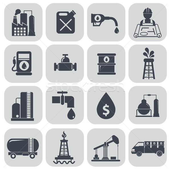 Vector Oil Flat Icons - Download Free Vector Art, Stock Graphics 