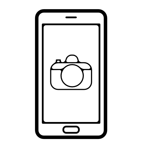 Square App-style Camera Icon, Logo Symbol. Stock Vector 