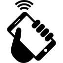 Classica Traditional Telephone Icon  Style: Simple Black