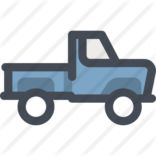 vehicle, loaded, Pickup, Side View, transport, truck icon