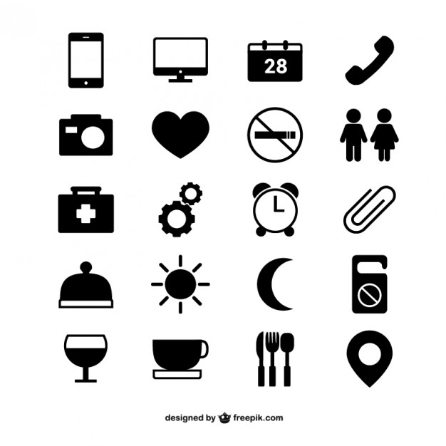 Collection of pictogram icons - Vector download