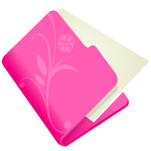 Folder, pink icon | Icon search engine