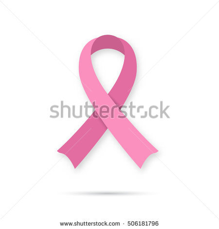 Pink ribbon heart awarness icon. Heart with pink ribbon icon 