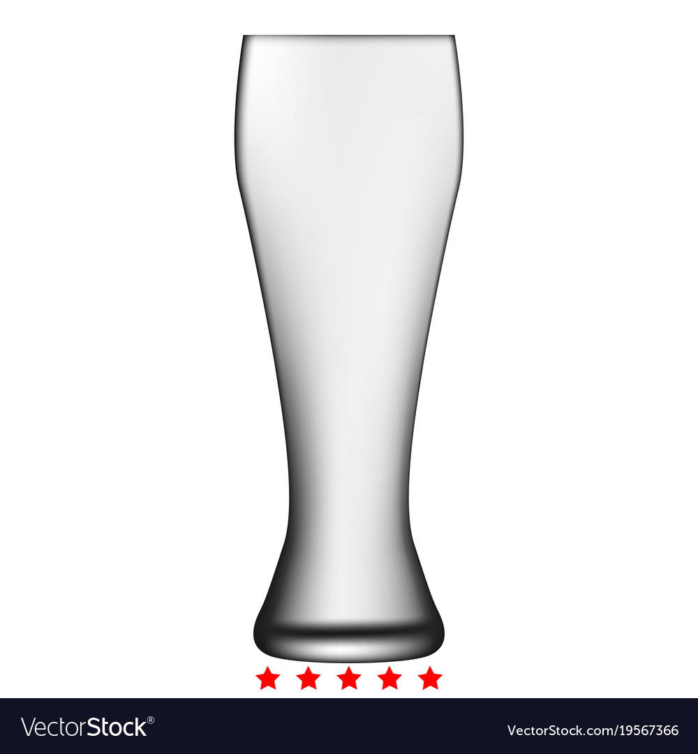 Beer glass icon iweb sign symbol logo label Vector Image