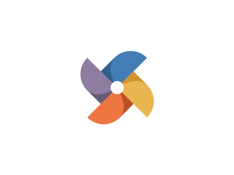Colors, fan, pinwheel, propeller, rotate, toy, wind icon | Icon 