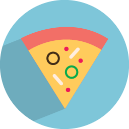 Cheese, crust, fast food, food, freshness, pepperoni, pizza icon 