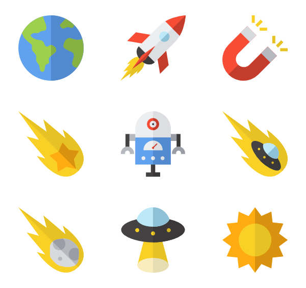 Saturn and other planets Icons | Free Download