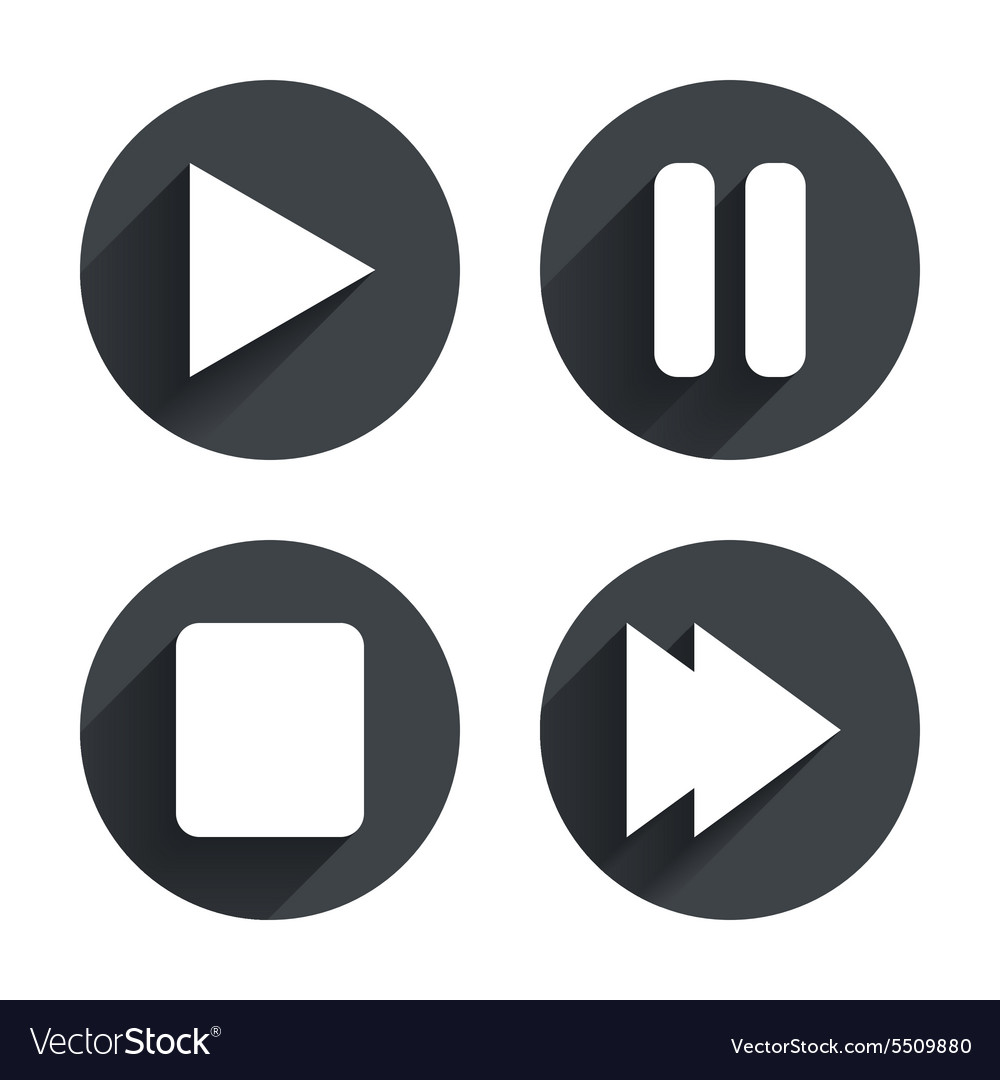 Play Stop Pause Iconset (50 icons) | Icons-Land